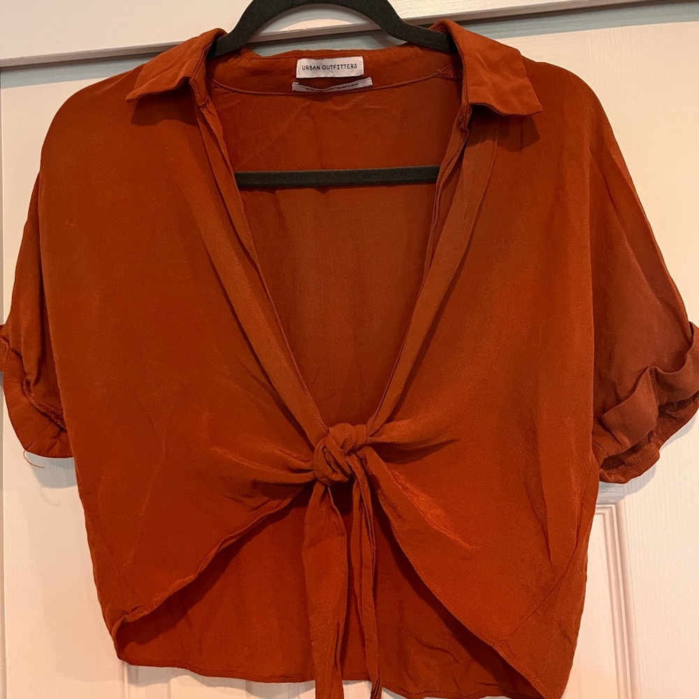 Urban Outfitters tie-front top